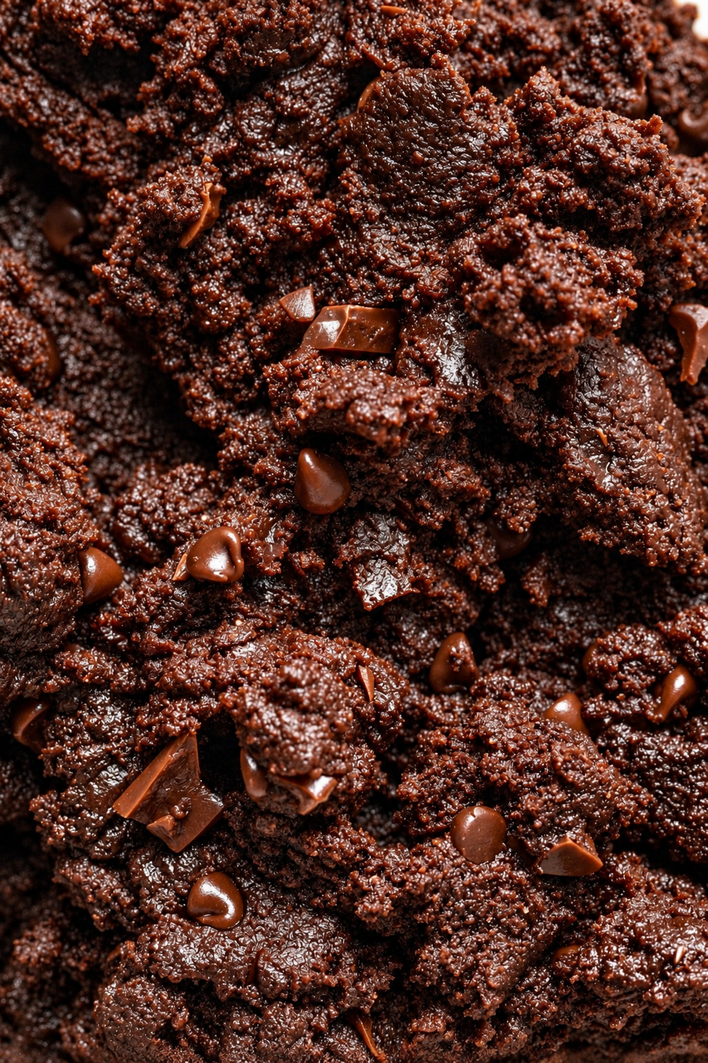 Textura de chocolate con chips